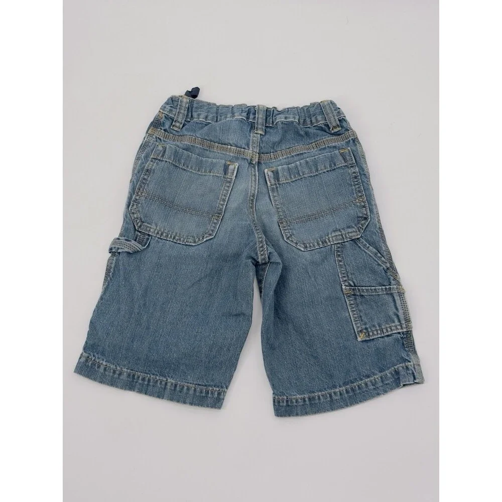 Vtg Old Navy Boys Size 10 Cargo Shorts Baggy Skater Carpenter Y2K 90s Denim Jean